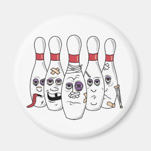 Funny Bowling Magneet