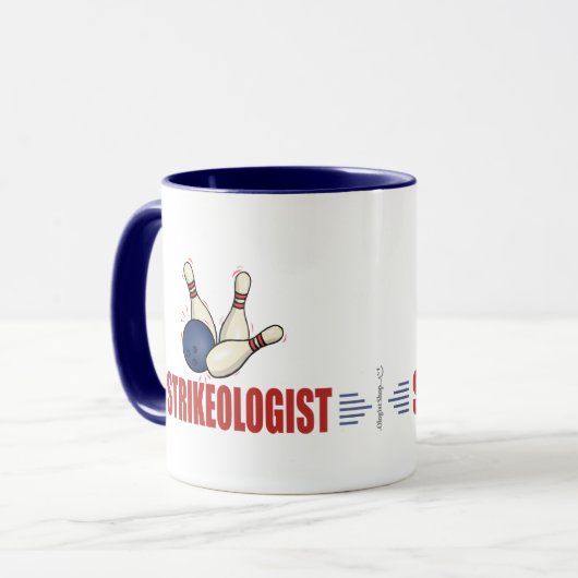 Funny Bowling Mok (Voorkant links)