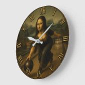 Funny Bowling Mona Lisa Bowler Gift Grote Klok (Hoek)