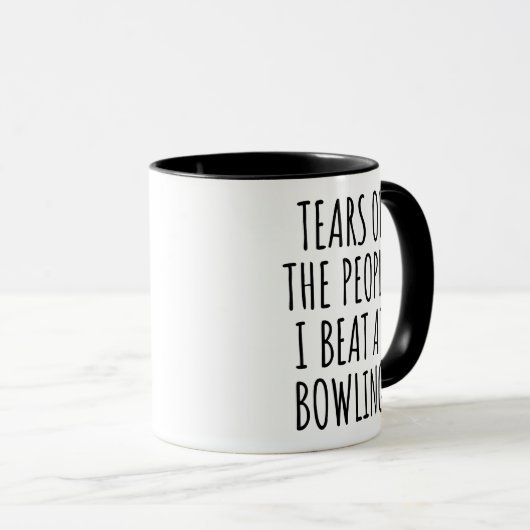 Funny Bowling Mug - Humorous Bowler Gift Mok (Voorkant rechts)