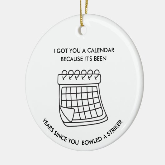 Funny Bowling Ornament Sarcastic Gift for Bowlers (Links)