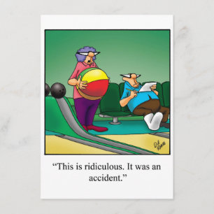 Funny Bowling Party Uitnodiging