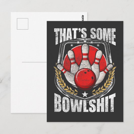 Funny Bowling Player Citaat Strike Bowler Briefkaart (Voorkant / Achterkant)