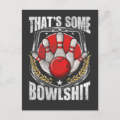 Funny Bowling Player Citaat Strike Bowler Briefkaart (Voorkant)