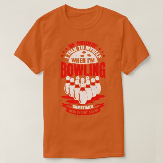 Funny Bowling Player Game Sport Bowler Gift T-shirt (Design voorkant)