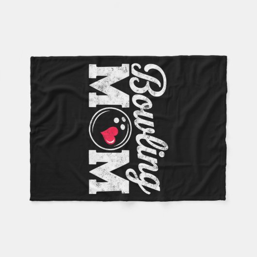 Funny Bowling Player Mom Bowl Mother Bowler #bowli Fleece Deken (Voorkant (Horizontaal))