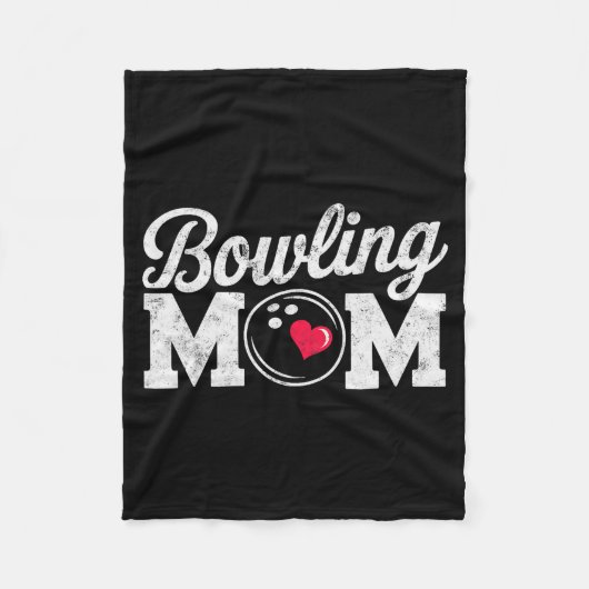 Funny Bowling Player Mom Bowl Mother Bowler #bowli Fleece Deken (Voorkant)