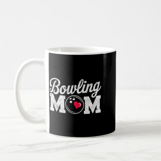 Funny Bowling Player Mom Bowl Mother Bowler #bowli Koffiemok (Links)