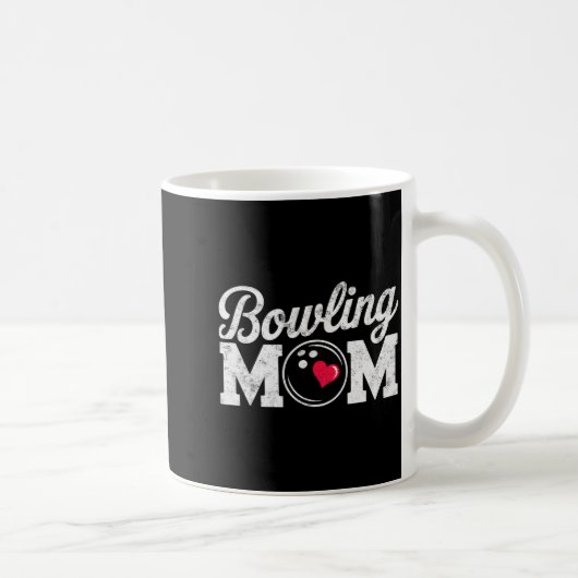 Funny Bowling Player Mom Bowl Mother Bowler #bowli Koffiemok (Rechts)