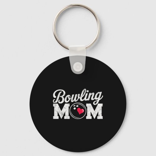 Funny Bowling Player Mom Bowl Mother Bowler #bowli Sleutelhanger (Voorkant)