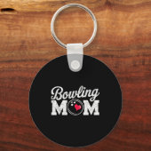Funny Bowling Player Mom Bowl Mother Bowler #bowli Sleutelhanger (Voorkant)