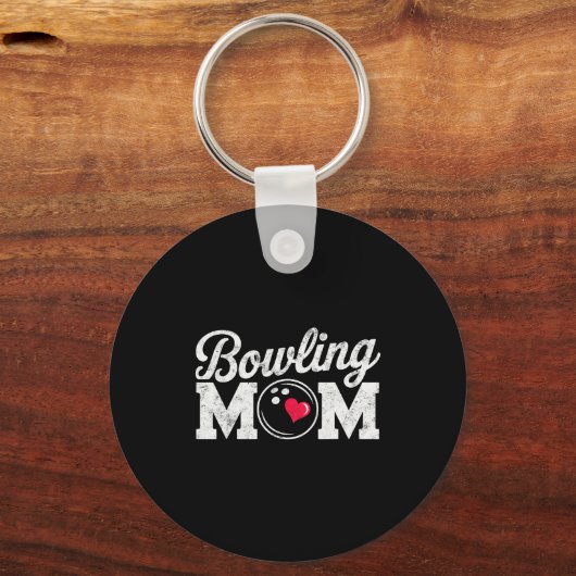 Funny Bowling Player Mom Bowl Mother Bowler #bowli Sleutelhanger (Voorkant)