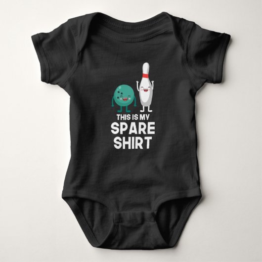 Funny Bowling Player Pin Ball Dit is mijn Spare Romper (Voorkant)