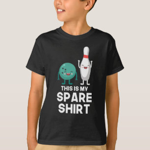 Funny Bowling Player Pin Ball Dit is mijn Spare T-shirt