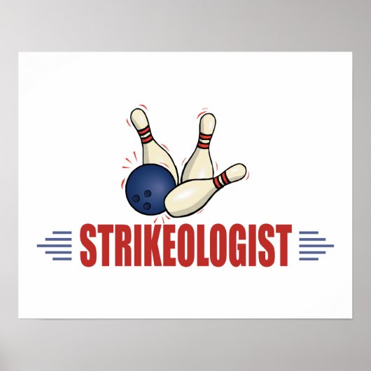 Funny Bowling Poster (Voorkant)
