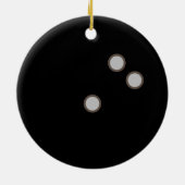 Funny Bowling Pun Kerstmis Keramisch Ornament (Achterkant)