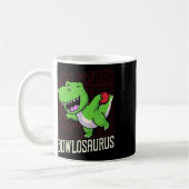 Funny Bowling Pun T-rex Dinosaur Bowlosaurus 1 Koffiemok (Links)