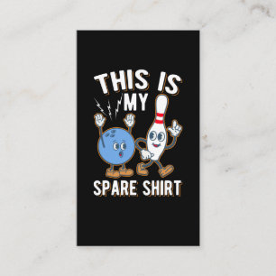 Funny Bowling Quote Dit is mijn Spare Visitekaartje