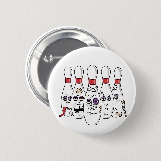 Funny Bowling Ronde Button 5,7 Cm (Voorkant /achterkant)