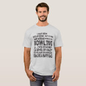 Funny Bowling Shirten Bowler geeft een fijne plek T-shirt (Voorkant volledig)