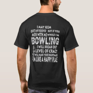 Funny Bowling Shirten Happy Place Bowlers cadeautj T-shirt