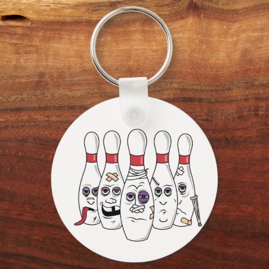 Funny Bowling Sleutelhanger (Voorkant)