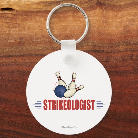 Funny Bowling Sleutelhanger (Voorkant)