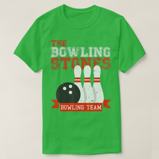 Funny Bowling Stones Bowl Sports Team T-shirt (Design voorkant)