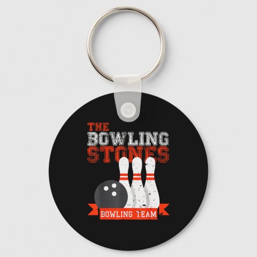 Funny Bowling Stones - Bowl Srts Team  Sleutelhanger (Voorkant)
