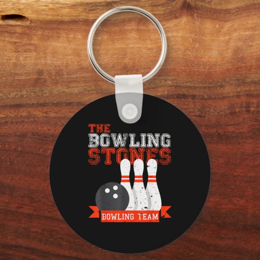 Funny Bowling Stones - Bowl Srts Team  Sleutelhanger (Voorkant)