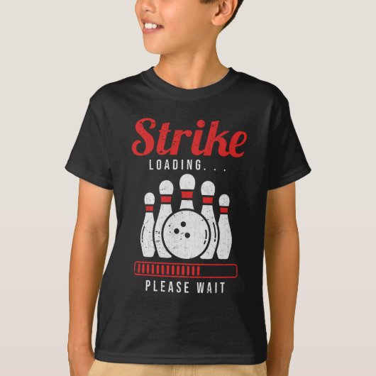 Funny Bowling Strike T-shirt (Voorkant)