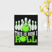 Funny  Bowling Team Bowler Bowling Lover Bo Kaart (Gele Bloem)