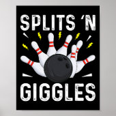 Funny Bowling Team Splits Giggles 1 Poster (Voorkant)
