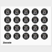 Funny Bowling Team Splits Giggles 1 Ronde Sticker (Vel)