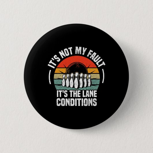 Funny Bowling voor mannen Bowler team Bowling La Ronde Button 5,7 Cm (Voorkant)