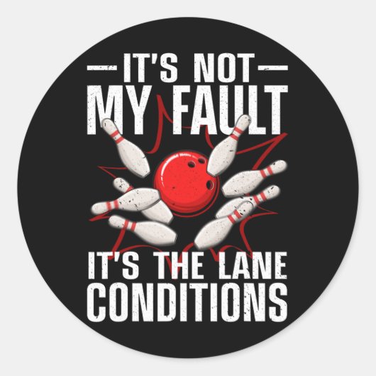 Funny Bowling voor mannen Bowler team Bowling La Ronde Sticker (Voorkant)