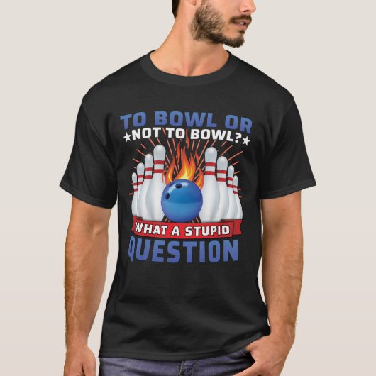 Funny Bowling voor mannen Bowler team Bowling T-shirt (Voorkant)