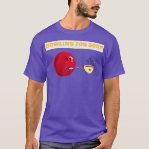Funny Bowling voor Soup Design T T-shirt