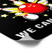 Funny Bowling voor vrouwelijke Mannen Bowler team  Poster (Hoek)