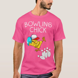 Funny Bowling Women Cute Bowling Chick Sports Athl T-shirt
