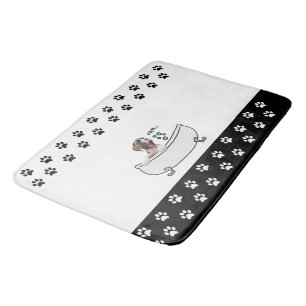 Funny Boxer Dog Bath Mat