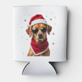Funny Boxer Dog Christmas Lights Xmas Outfit Pajam Blikjeskoeler (Voorkant)