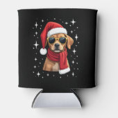 Funny Boxer Dog Christmas Lights Xmas Outfit Pajam Blikjeskoeler (Voorkant)