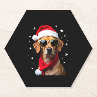 Funny Boxer Dog Christmas Lights Xmas Outfit Pajam Kartonnen Onderzetters