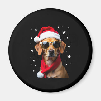 Funny Boxer Dog Christmas Lights Xmas Outfit Pajam Magneet