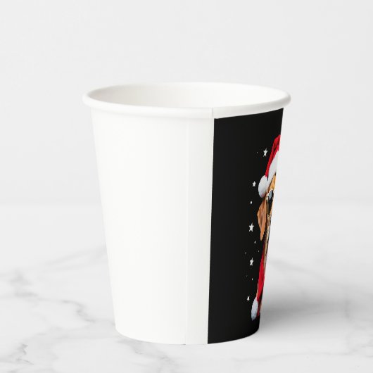 Funny Boxer Dog Christmas Lights Xmas Outfit Pajam Papieren Bekers (Rechts)