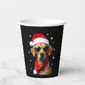 Funny Boxer Dog Christmas Lights Xmas Outfit Pajam Papieren Bekers (Voorkant)