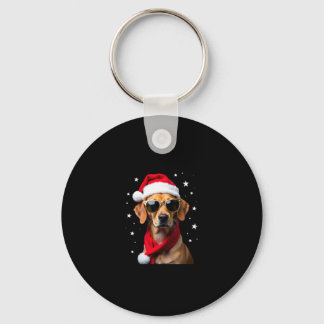 Funny Boxer Dog Christmas Lights Xmas Outfit Pajam Sleutelhanger