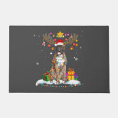 Funny Boxer Dog Christmas Tee Reindeer Christmas Deurmat (Voorkant)