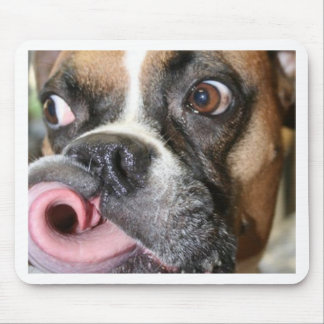 Funny Boxer Dog Muismat